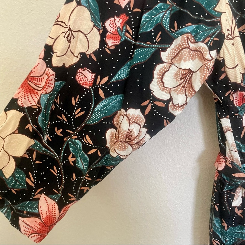 Torrid Floral Challis Shirtdress - Picture 9 of 11